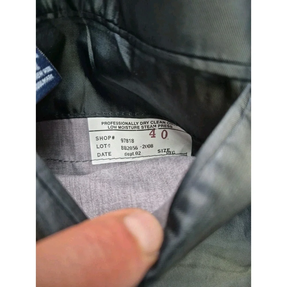 Brooks Brothers Mens 40R Wool Sport Coat Gray Brown Check Two Button USA